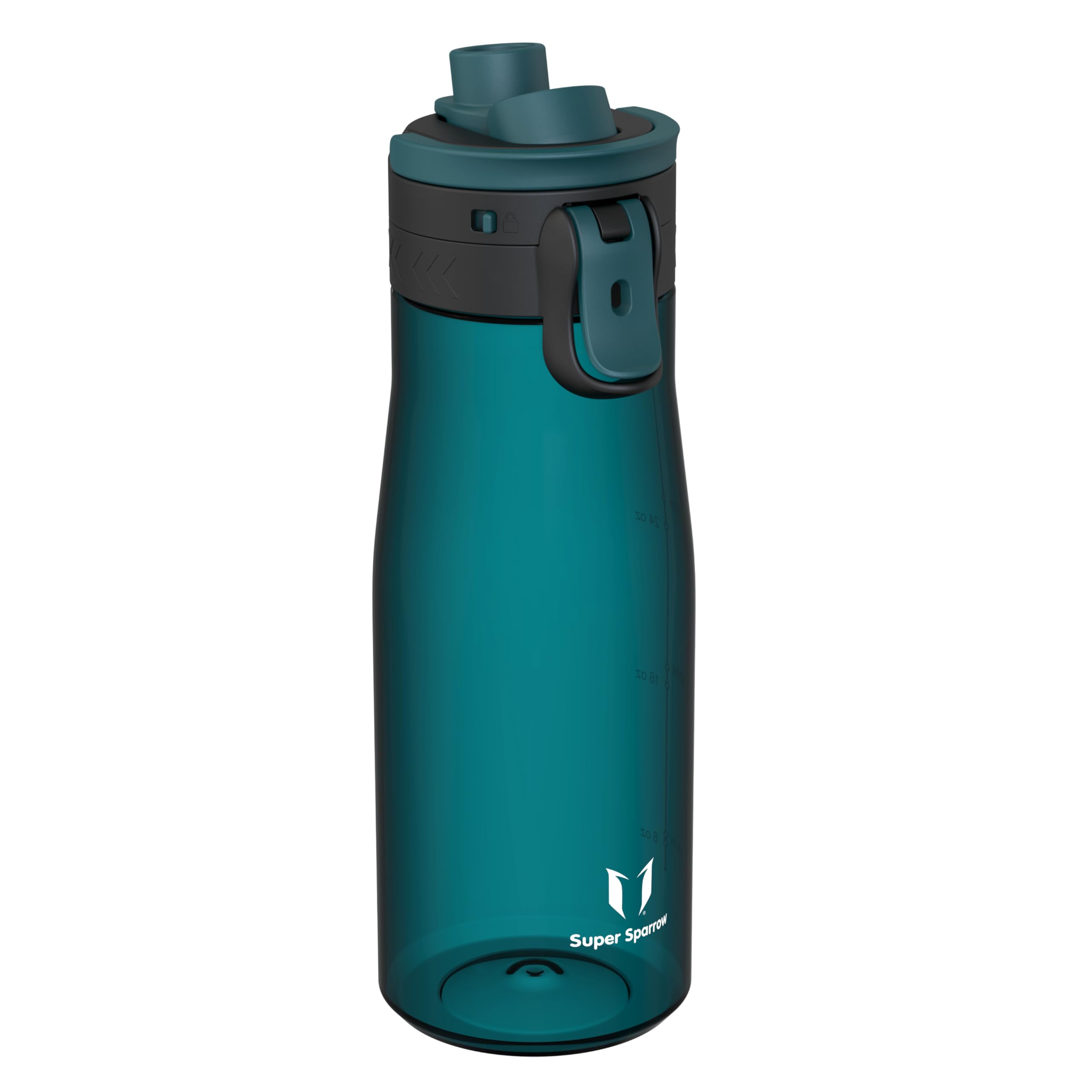 Super Sparrow Water Bottle 1000ml - One-Tap TouchGulp Bottle - Non-Toxic BPA Free - Lightweight & Sustainable Tritan Water Bottles for Sports, Travel, Outdoors