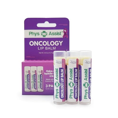 Oncology - Bálsamo labial orgánico USDA, hidratar los labios secos y secos. Hidratante, paquete de 3