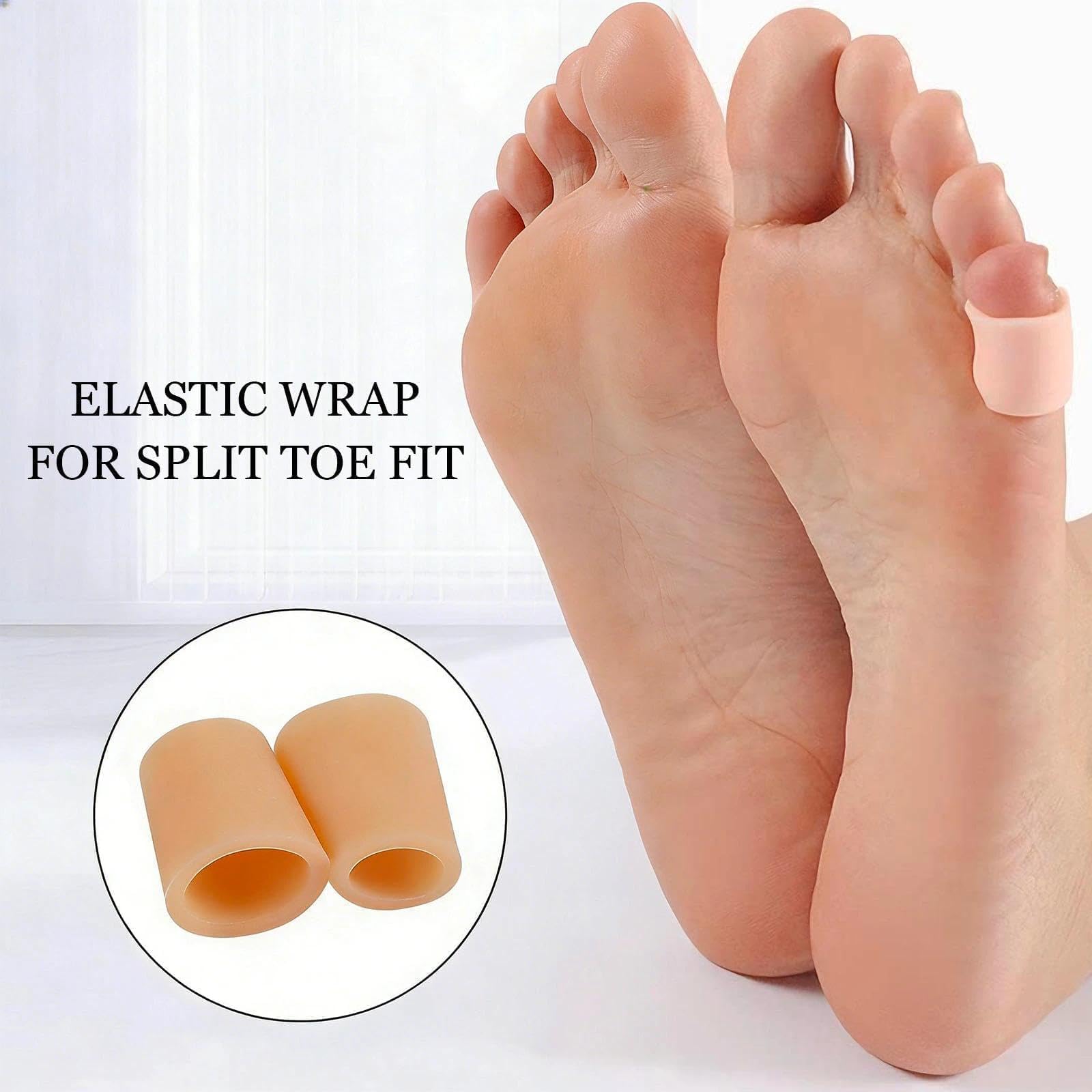 Protector de Dedos de Los Pies, 30 Piezas Protector Dedos Pie Silicona, Callos, Durezas y Ampollas, Separadores de Dedo para Dedo Superpuestos