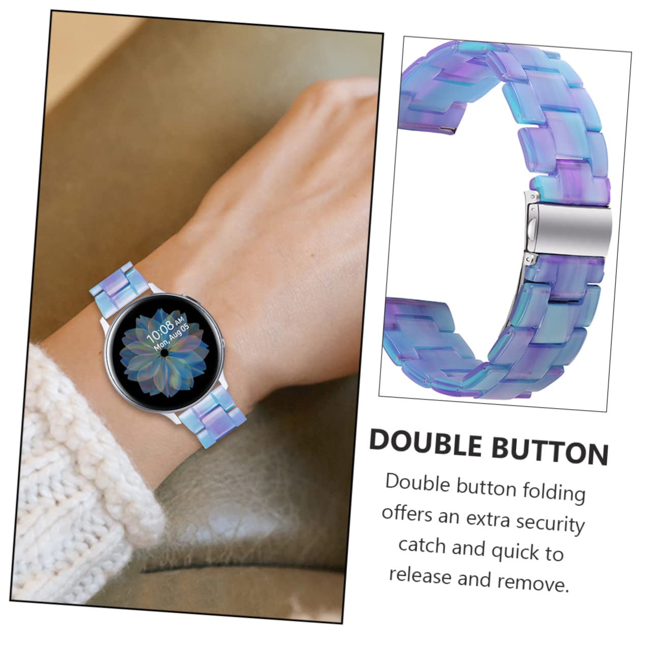 BESTonZON 3 Stk Armband Uhrenzubehör uhrenzubehã¶r watch accessories modische Armbänder Uhrband Dekoration uhrenarmbänder Mode Anschauen schmücken Nylonband Fräulein Gurt Harz