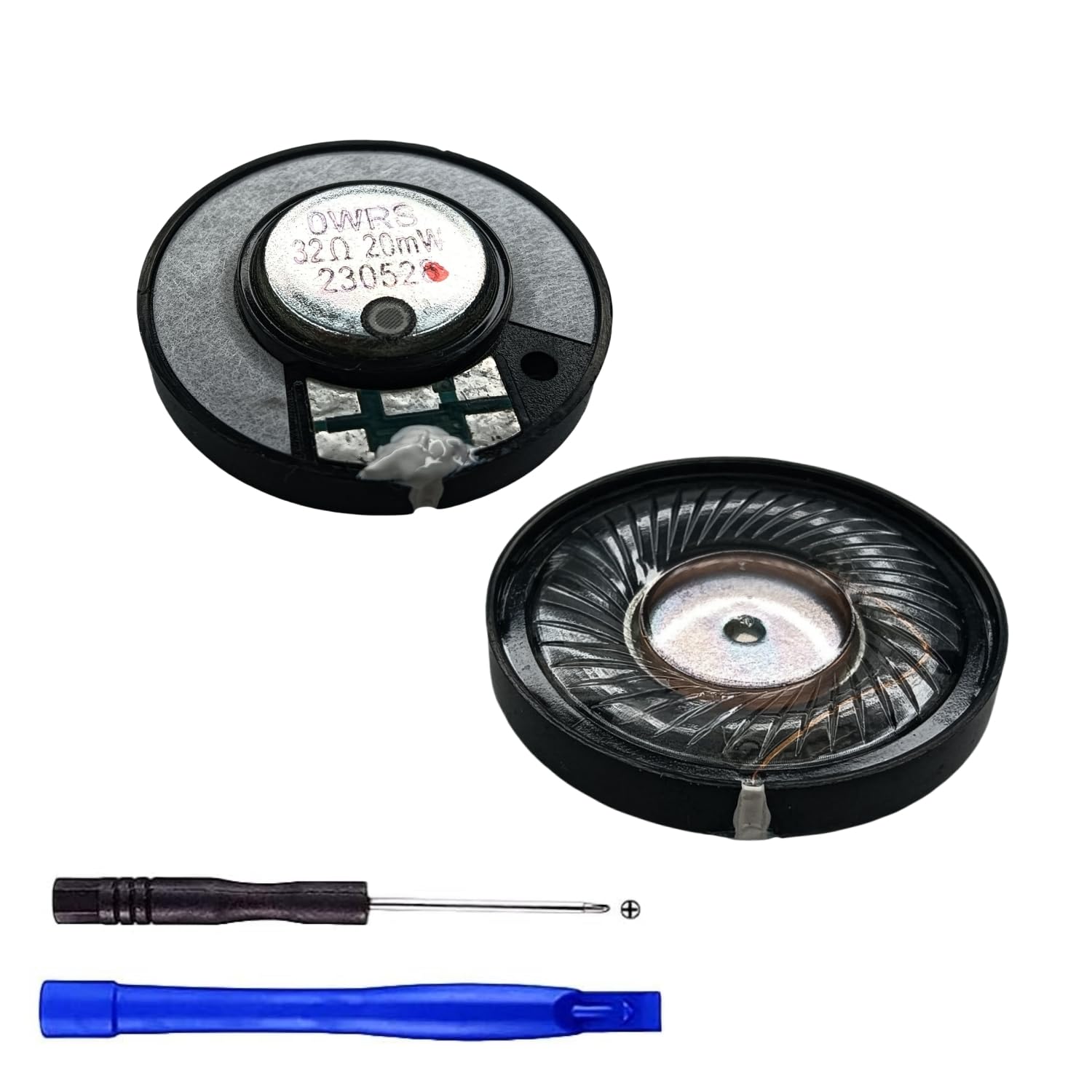 40mm 32ohm Headphone Speaker Driver, Crystal Clarity Great Sounds Headset Speaker for Beats Studio Pro, Studio3, Studio2, WH-1000XM4, WH-1000XM3, DIY