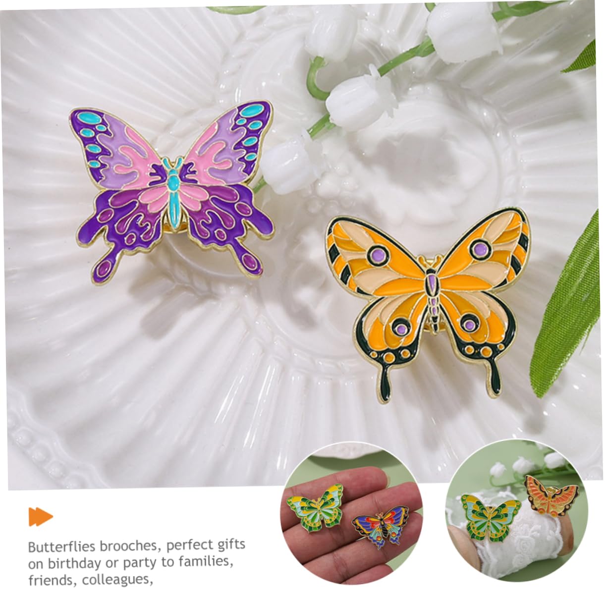 SHERCHPRY 25stücke Cartoon Schmetterling Broschen Set Für Damen Anstecknadeln Bunten Designs Für Partys Feiertage Und Tägliche Dekoration