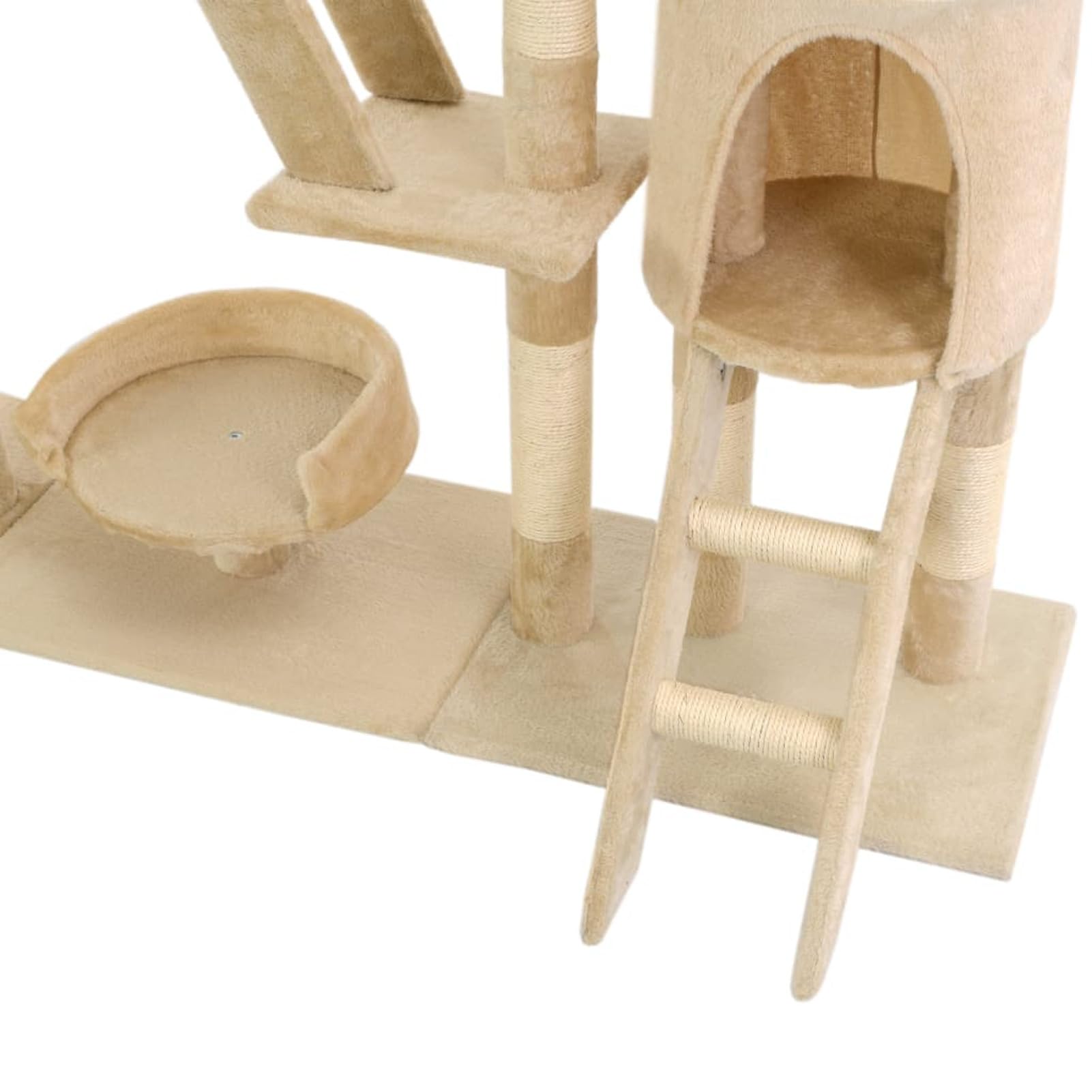 Tiragraffi con palo in sisal 230-250 cm Beige, Gioco per Gatti, Giocattolo per Tiragraffi con palo in sisal 230-250 cm Beige, Gioco per Gatti, Giocattolo per Gatti, tiragraffi