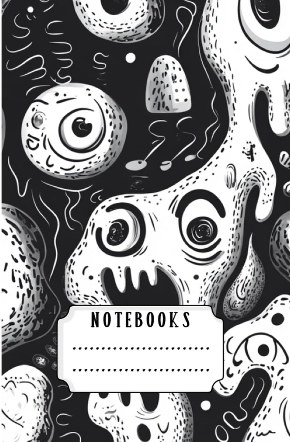 Abstract Monster Lined Notebook: Art Journal for Unique Minds: Modern & Edgy Design – Ideal for Sketching, Journaling & Artistic Expression