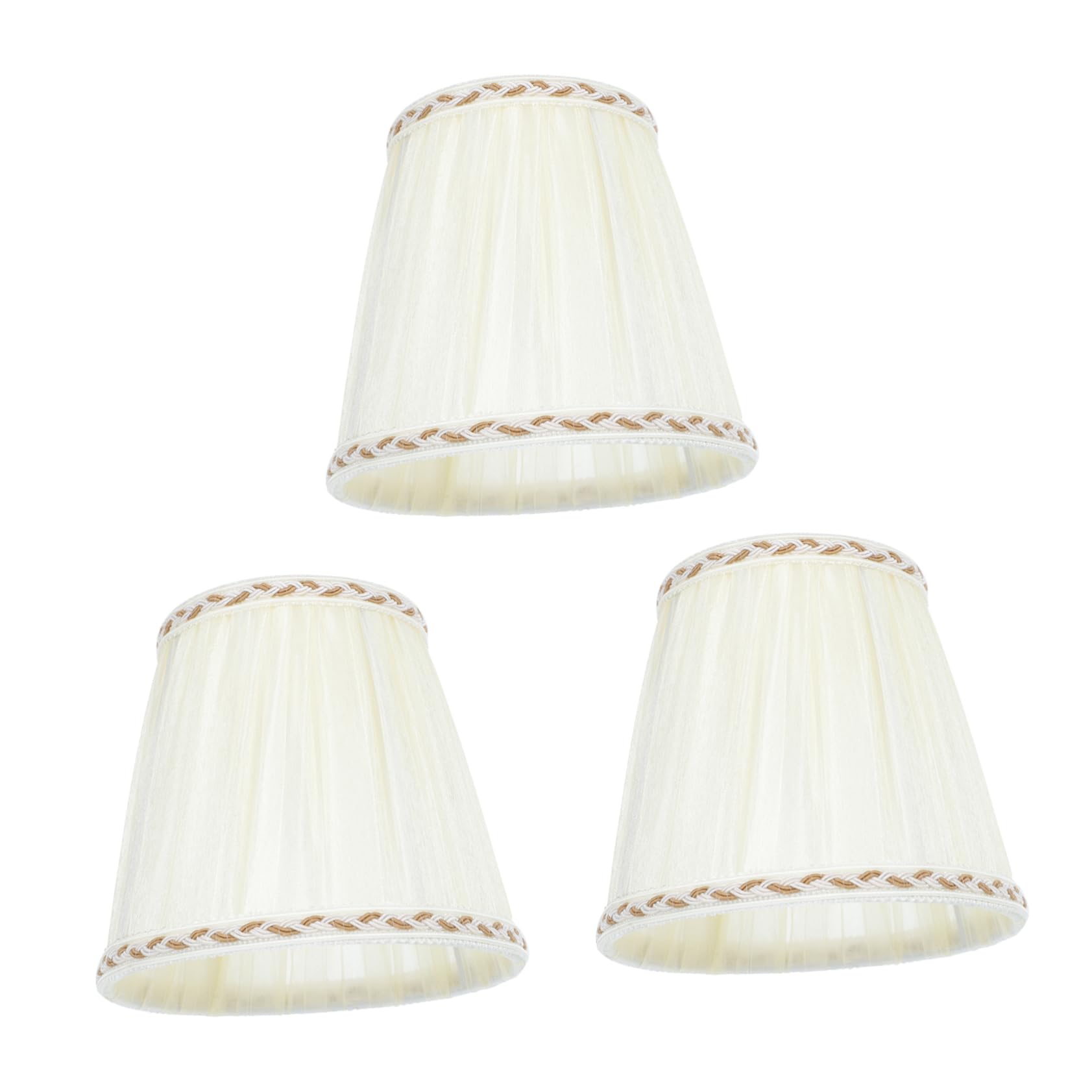 NULYLU Diy Lampshades 3pcs Crystal Chandelier Lampshade Practical Lamp Cover for Modern Lighting