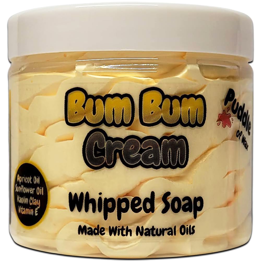 Whipped Soap Body Wash, 150g, Natural Oils and Butters, Various Scents, Vegan Friendly, Puddle of Wax