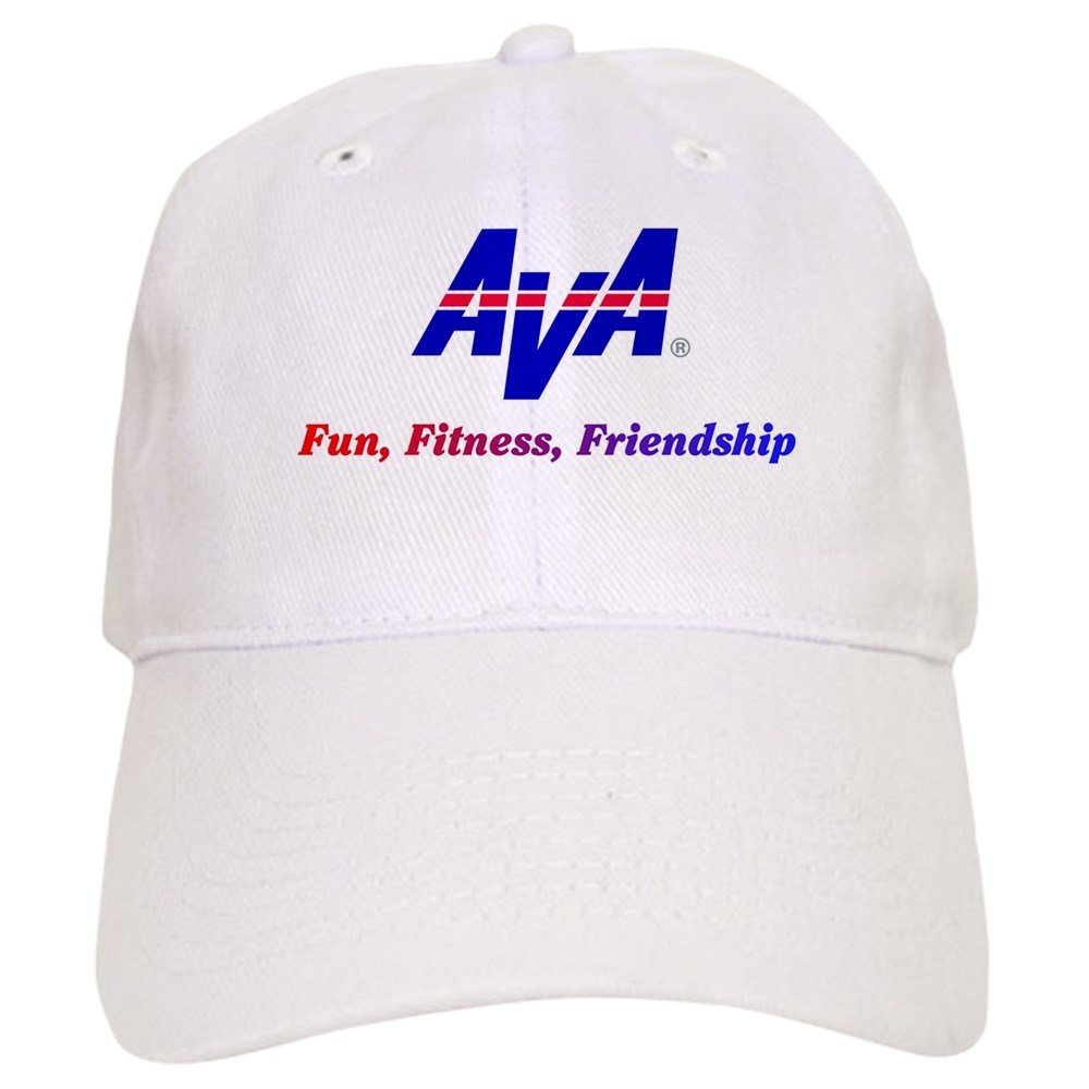CafePress Ava Fun, Fitness, Friendship Unique Adjustable Baseball Hat White