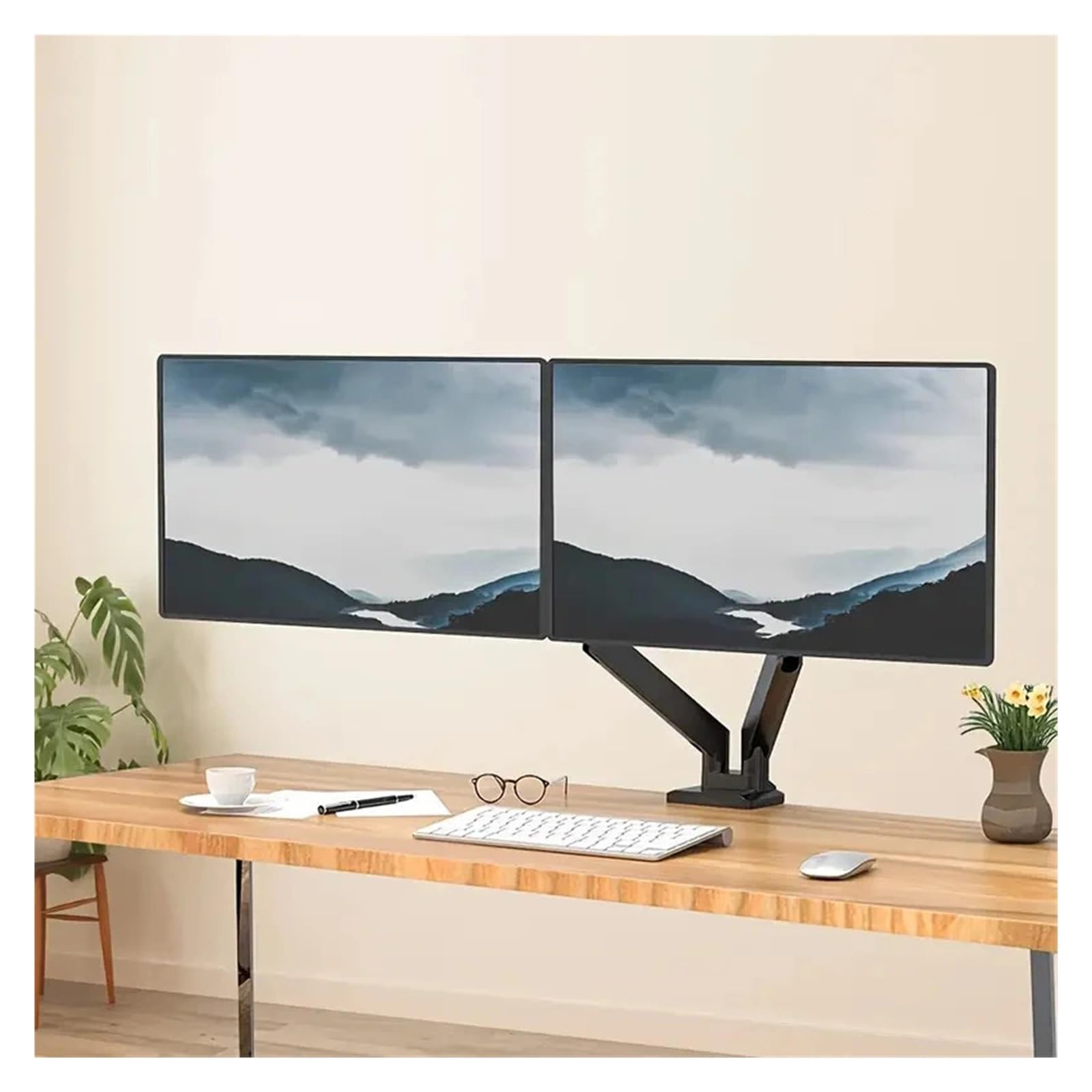 Monitor Stand, Support d'écran Double réglable 13-32" for Bureau à Domicile