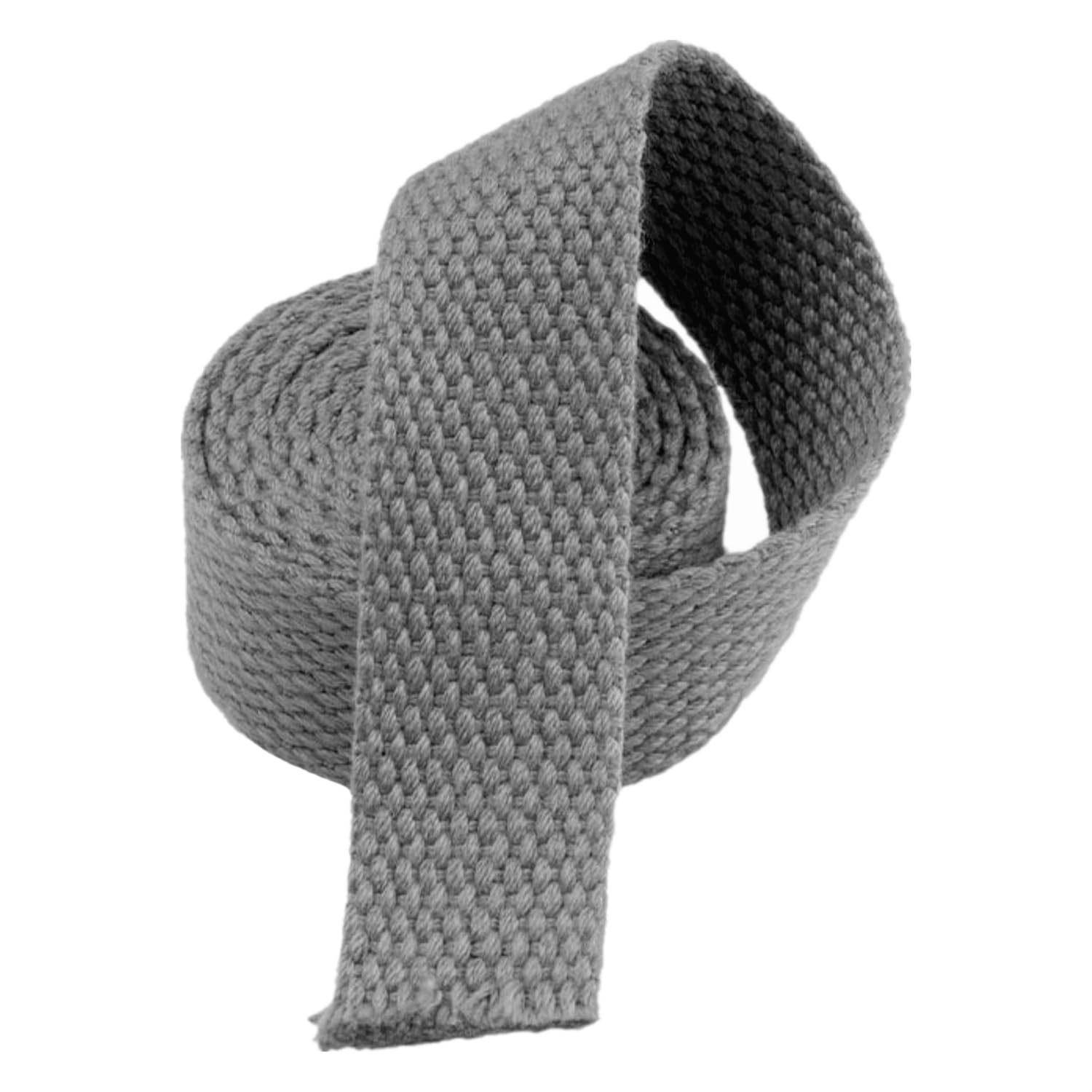 FGJsfhrDTU Webbing, Polyester Cotton Herringbone 25mm Wide Multicolor 5-20 Yard(Grijs,5 yard)