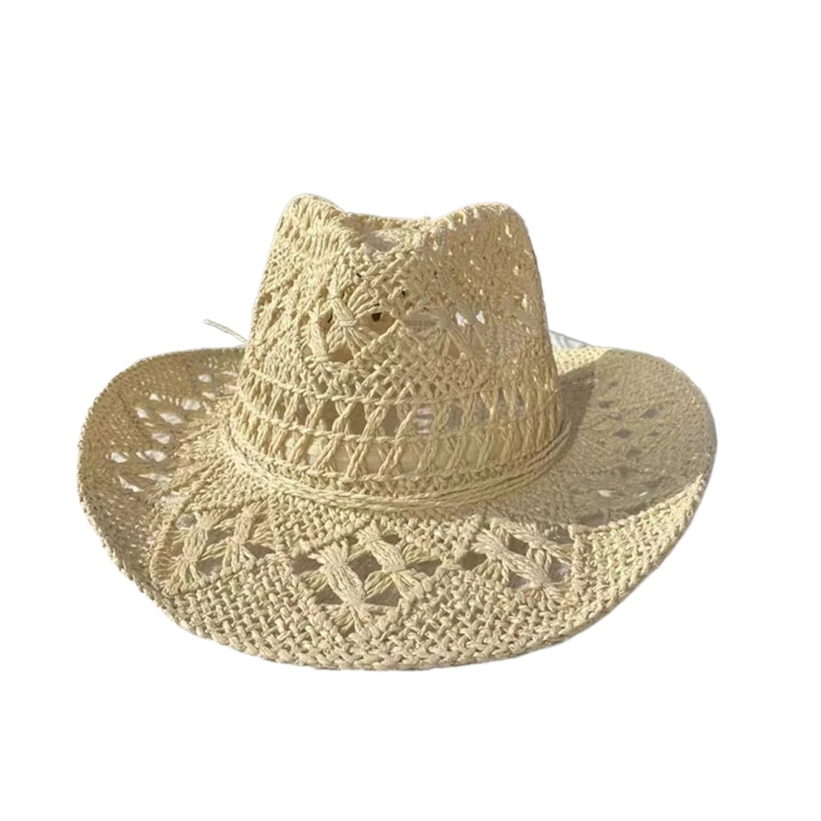 Cappello da cowboy occidentale uomo, cappello donna, rosso a tesa larga, festa, estivo, cowgirl, sole, jazz Para Adultos
