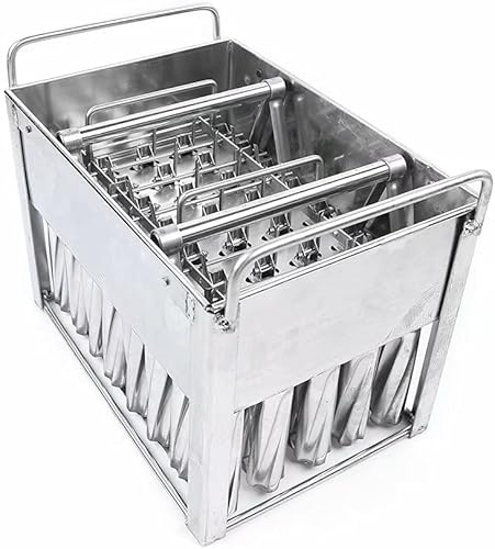 40 moldes de acero inoxidable para paletas, juego para hacer paletas, moldes para helados, moldes para paletas de hielo, moldes redondos para