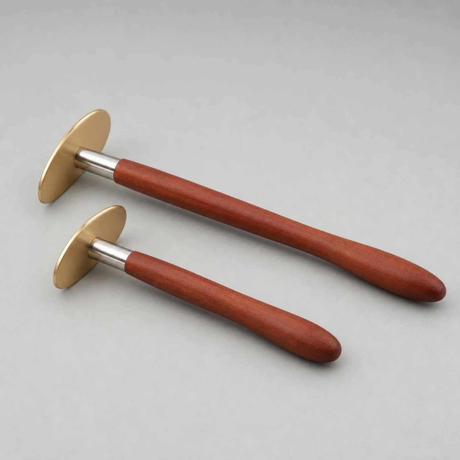 Raschietto per il Corpo Manuale, Ottone, Modello Lungo Da 37 Cm Per Massaggio Della Schiena, Confezione In Scatola Di Alluminio, 37 Cm