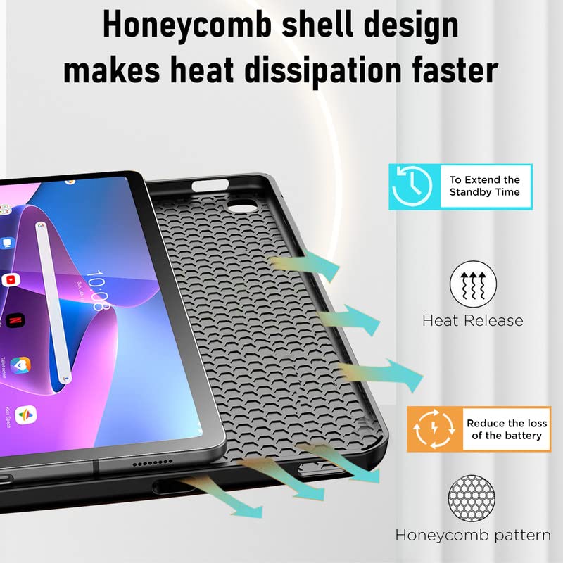 Image of Robustrion Flip Stand Case Cover for Lenovo Tab M10 FHD 3rd Gen 10.1 inch Cover - Blue