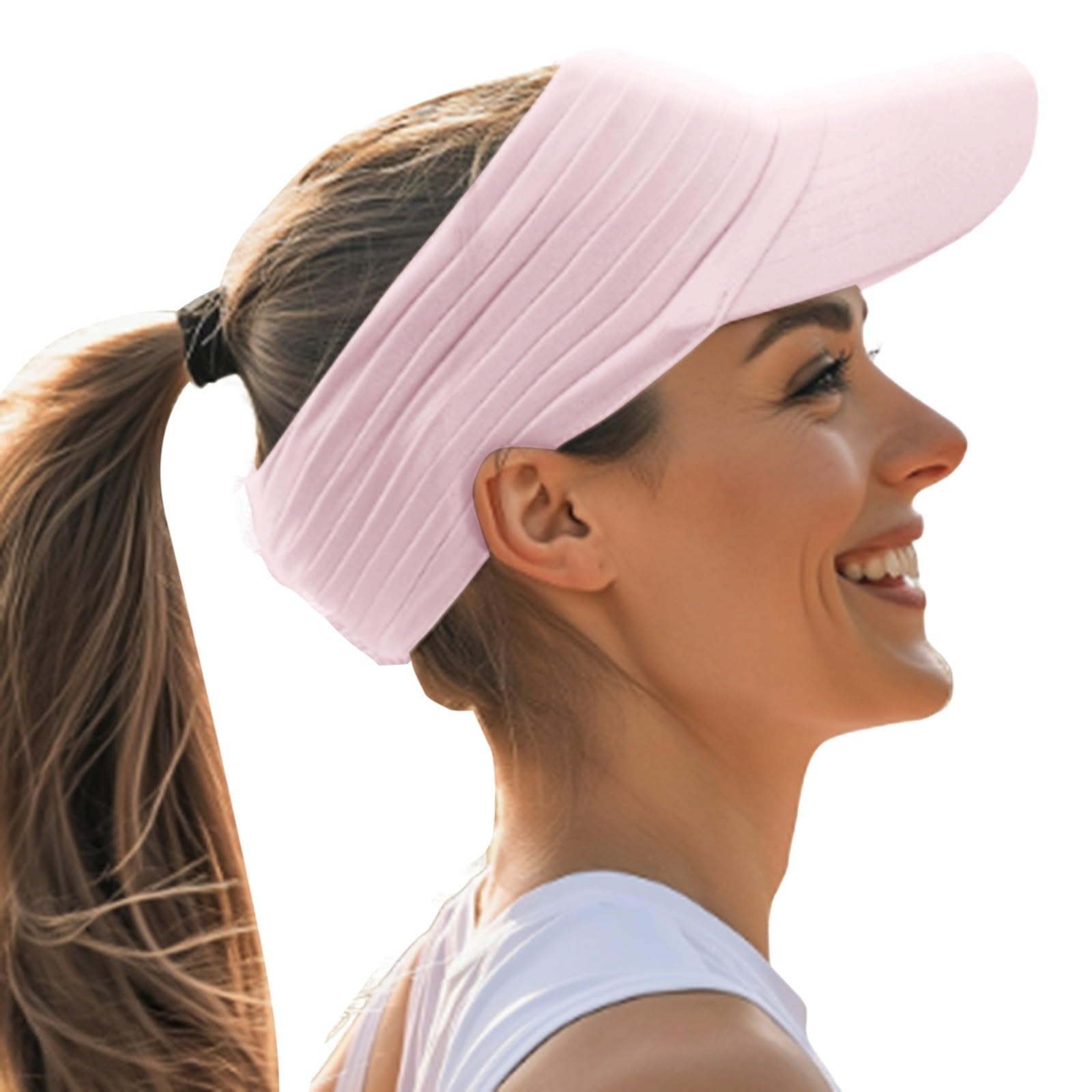 Generico Sombreros de playa deportivos para hombre y mujer, gorros elásticos, ligeros y plegables, para correr y tenis, gorra con visera elegante