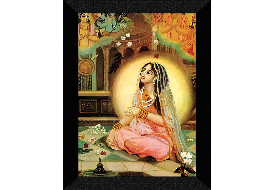 SAF paintings Traditional Woman Black frame painting for Wall Decoration SA-SANFK33319