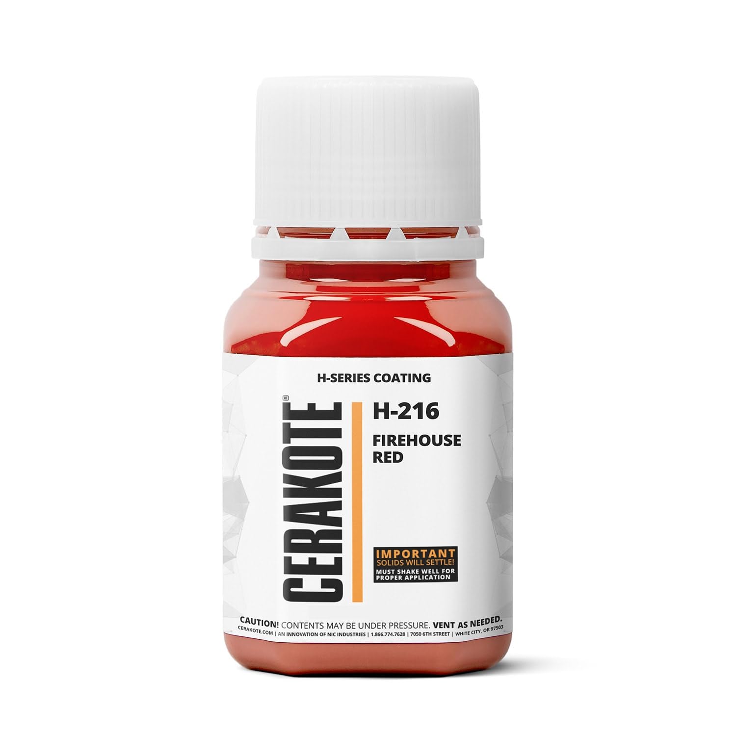 CERAKOTE(Oven Cure) Firehouse RED [ 4oz ] H-216T -Our Ceramic Technology Combines Performance with Color on All- Metals, Polymers + More - (Part B) Included