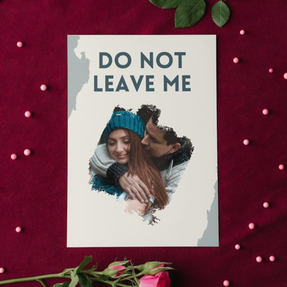 Desi Vastra Personalized Greeting Card with Envelope - Unique and Romantic Gift For Love| Husband Wife Girlfriend Boyfriend Couple |Large A4 8.25 x 11.75 Add Custom Picture, Message