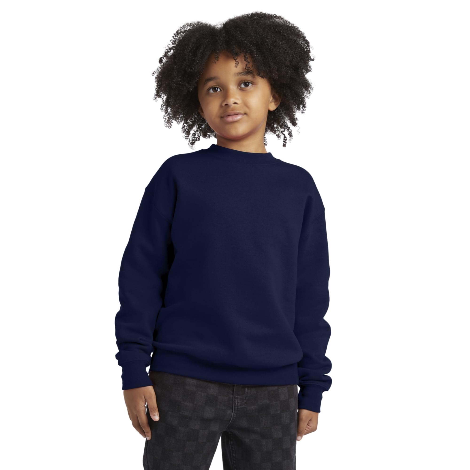 Boys' EcoSmart Sweatshirt, Cotton Crewneck Pullover, Kids' Fleece Sweatshirt