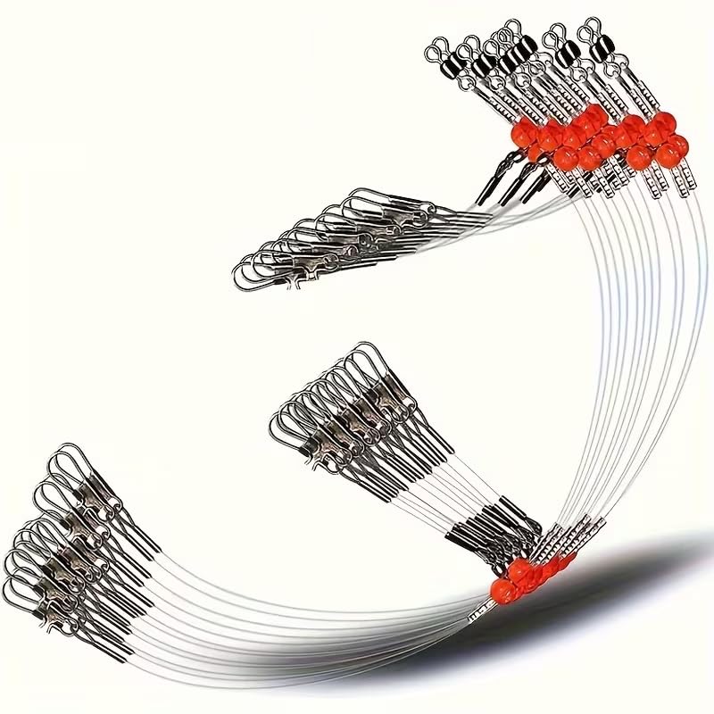 YOTO Fishing Leaders,Saltwater Tackle Rig with Swivels Snap, High-Strength Fishing Wire Gear...