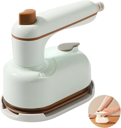 Plancha de vapor, plancha de vapor portátil de viaje para ropa, vaporizador y planchas 2 en 1, planchado continuo a vapor y seco, mini planchas de