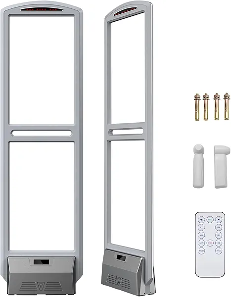 Aoeeki Retail Anti-Theft Security Tag Sensor, Retail Anti Theft Equipment AM 58khz System Ultra Wide Detection Antennas Alarm Plate, Security Tower for Clothing Stores Supermarkets