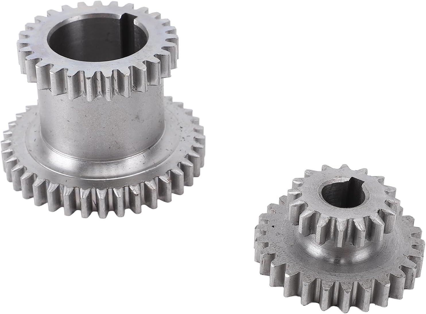 Mini Lathe Gear Set, High Low Transmits Duplicate Gear Kit, 2 Speed Metal Gears with Motor Belt Pulley, Compatible with 0618 7x12 7x14, for CJ18A Mini Lathes
