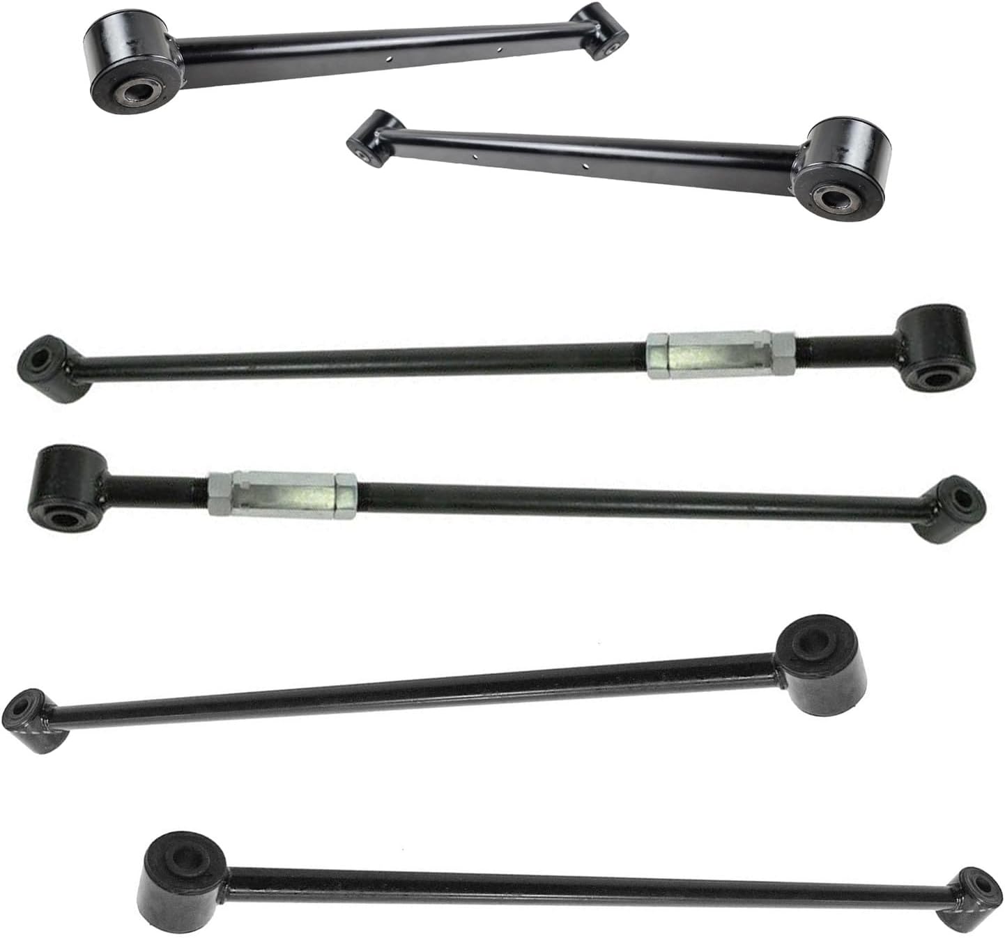 TRQ 6pc Suspension Kit Rear Trailing Arms Lateral Links for Century Regal Impala