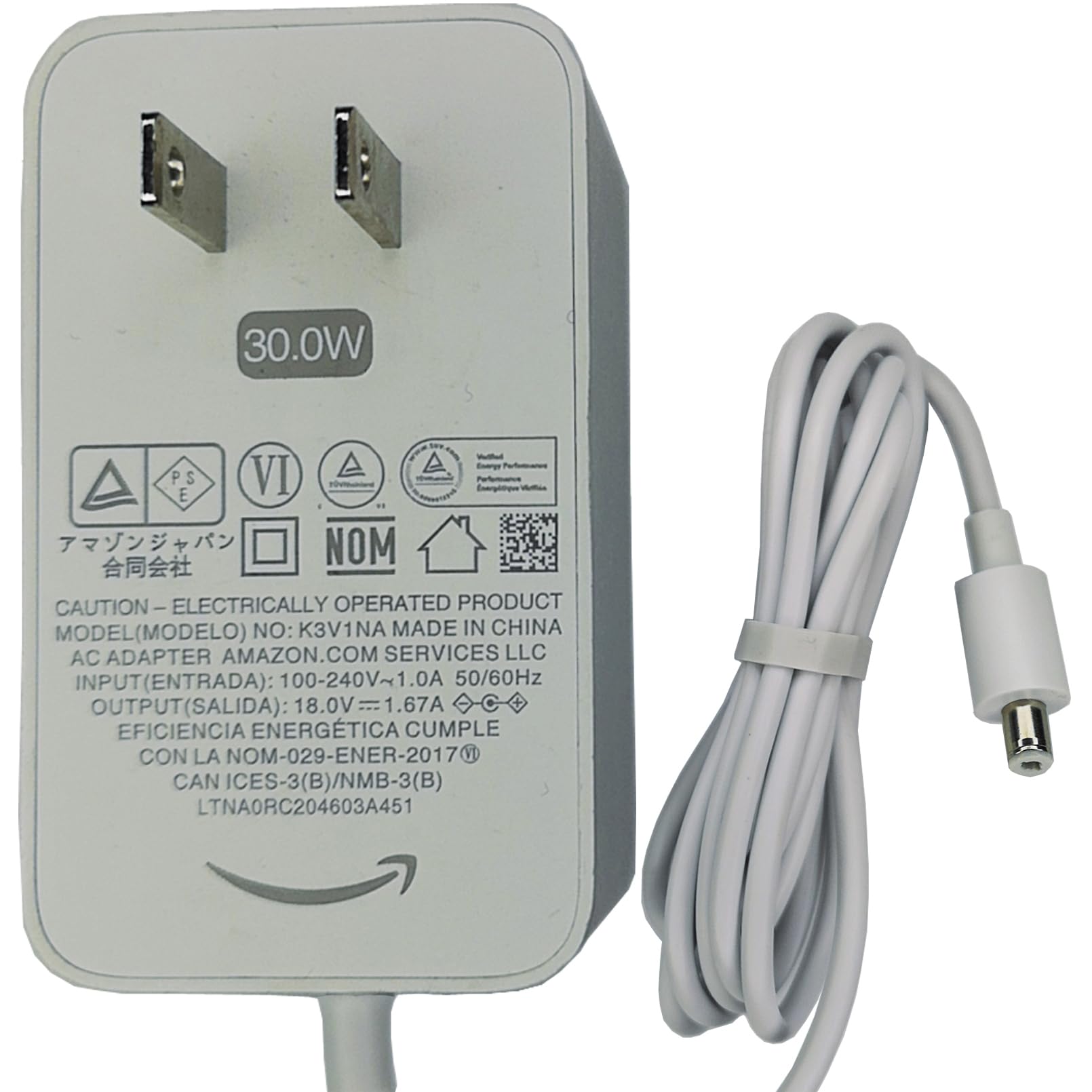 Amazon.com: OEM Original 18V 1.67A AC/DC Adapter for Echo Show 8 