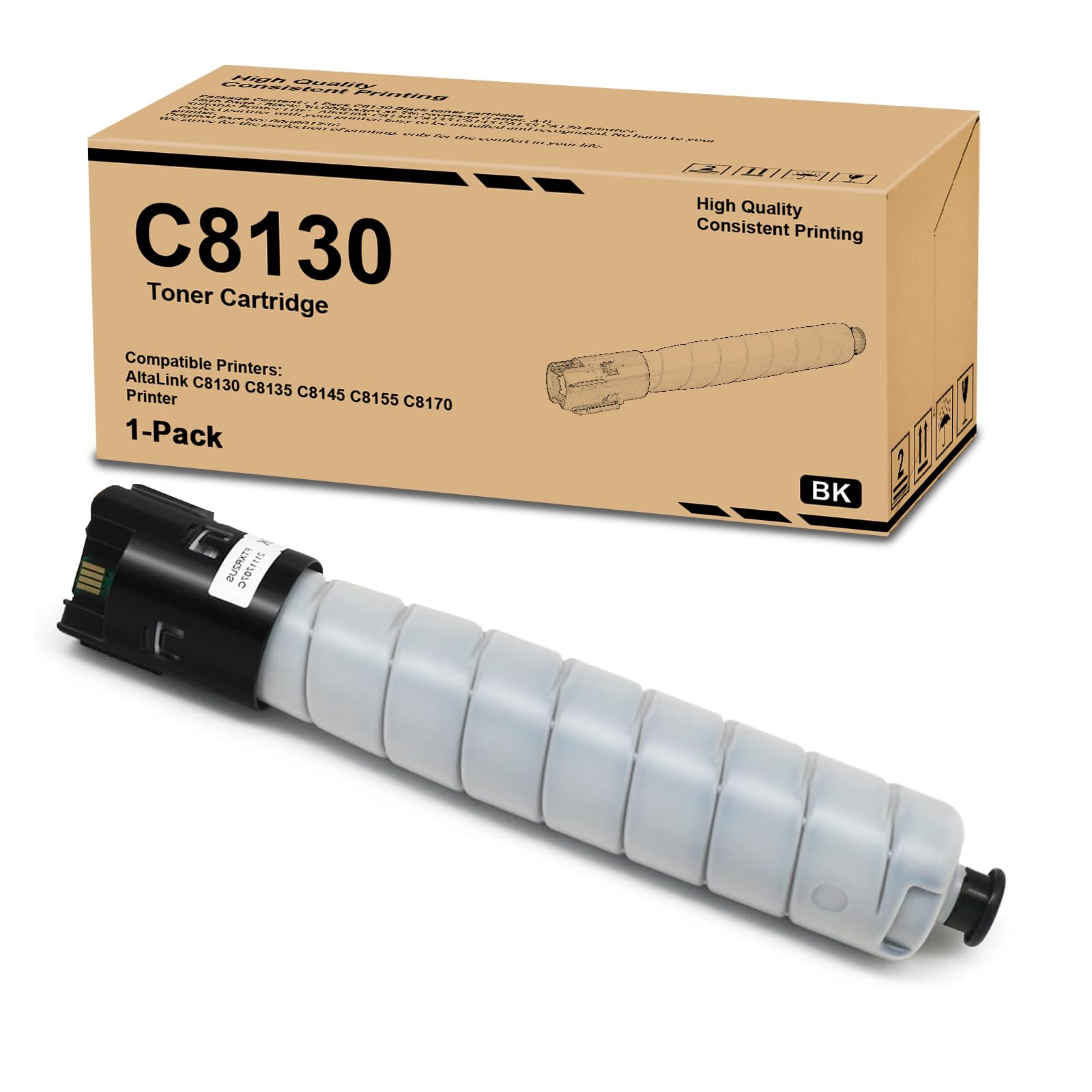 Remanufactured Replacement for Xerox AltaLink C8130 C8135 C8145 C8155 C8170 Black Toner Cartridge Printer 006R01742 6R1742 (1 Pack)