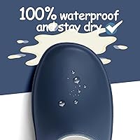 Vista 3 de KomForme - Botas de lluvia para niños, impermeables, de caucho mate, con presillas para poner con facilidad