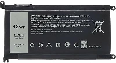 WDX0R WISTAR Laptop Battery Compatible Inspiron 5368 5378 5379 5565 5567 5568 5570 5580 5575 5578 5579 5584 5765 5767 5770 5775 7368 7375 7378 7460 7560 7569 7570 7573 7579 7580 Vostro 5468
