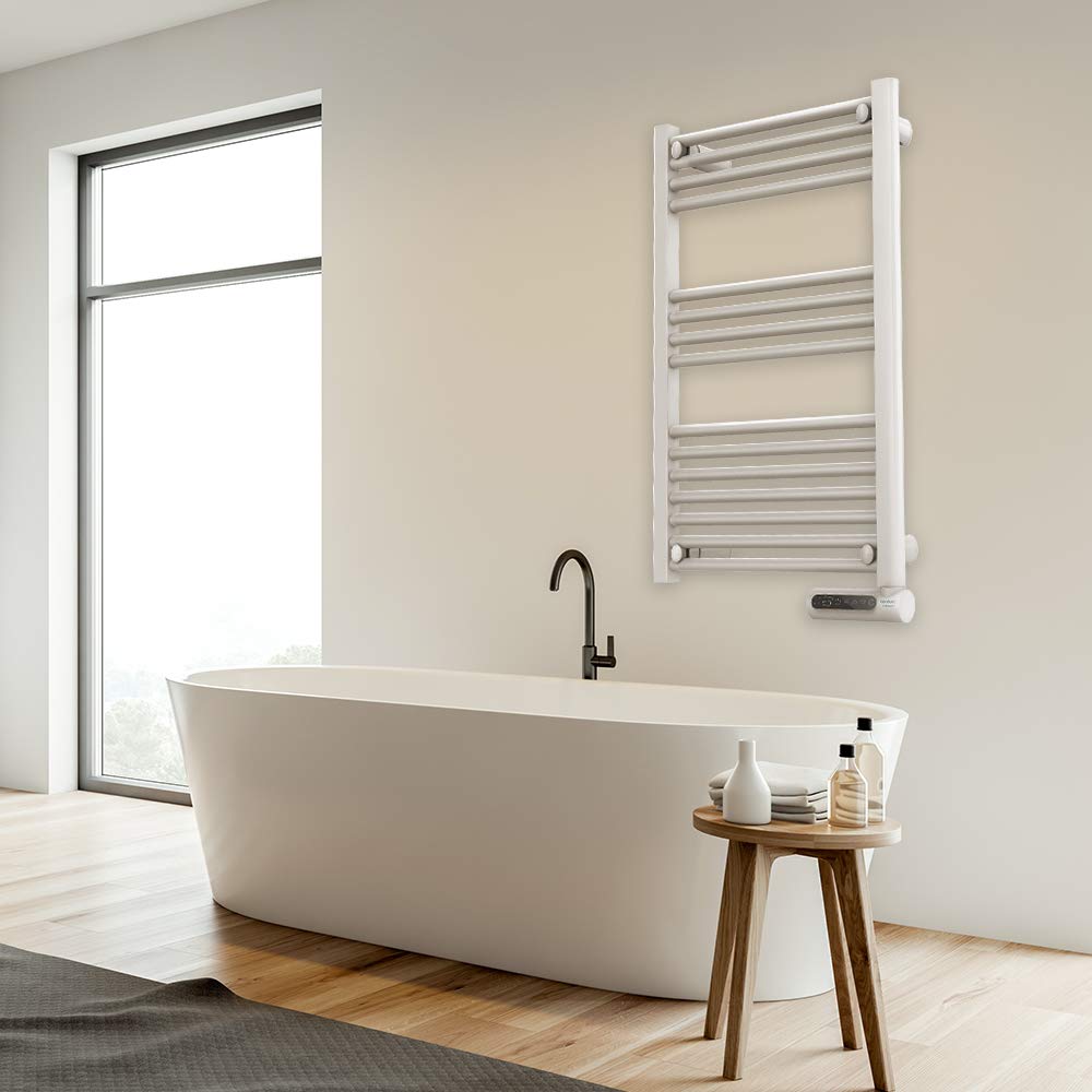 Cecotec Portasciugamani elettrico ReadyWarm 9100 Smart Towel White. 500 W, Display LED, Programmabile., controllo touch.