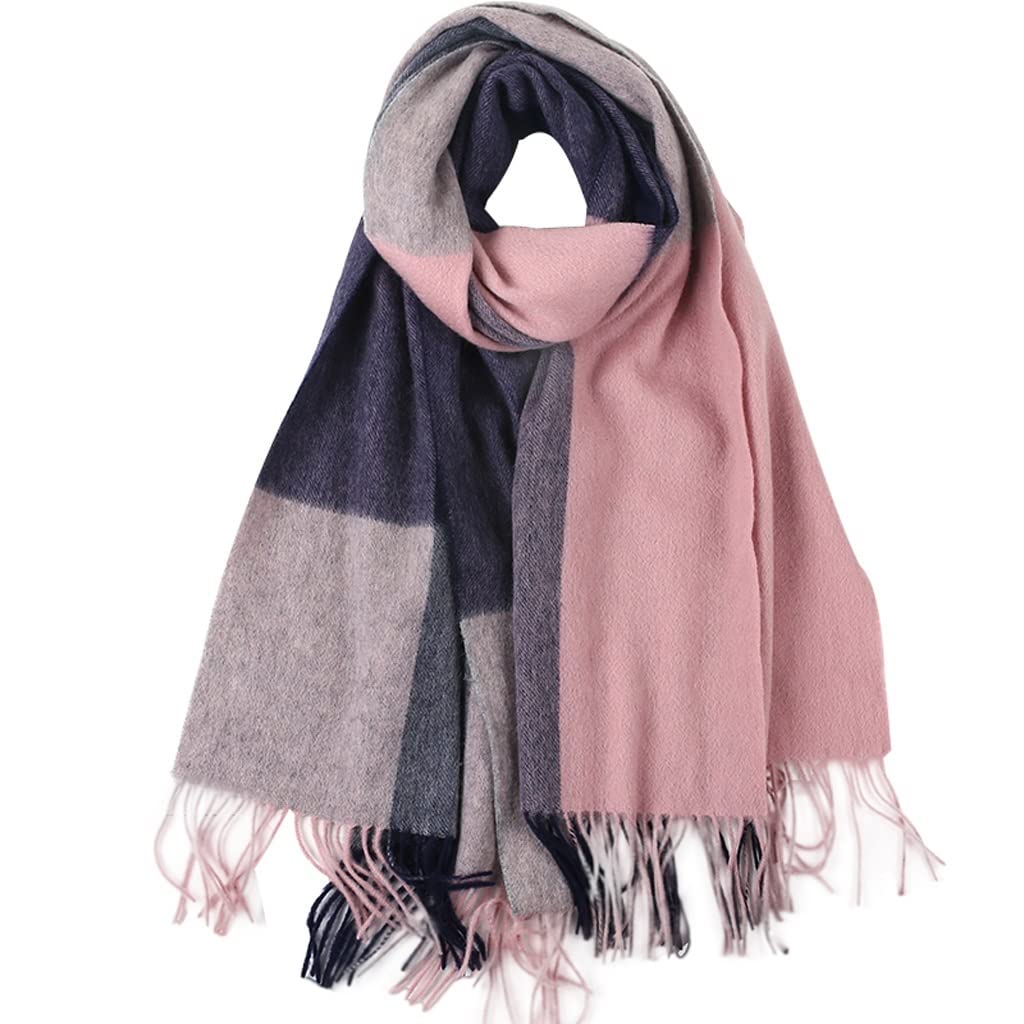 ASFD Schal Dünne Kaschmir Damen Kaschmirschals Wraps Warme Winterschals Warm, weich und leicht