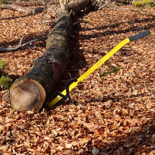 Xforst Fällheber 130 cm – Stammheber & Stammwender mit Kanthaken | Robuste Fällhilfe mit rutschfestem Griff X-FH130