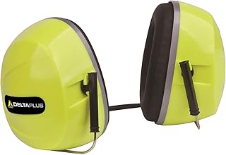 Deltaplus Mens Silverstone2 Ear Defenders Hearing Protectors Hiviz Yellow