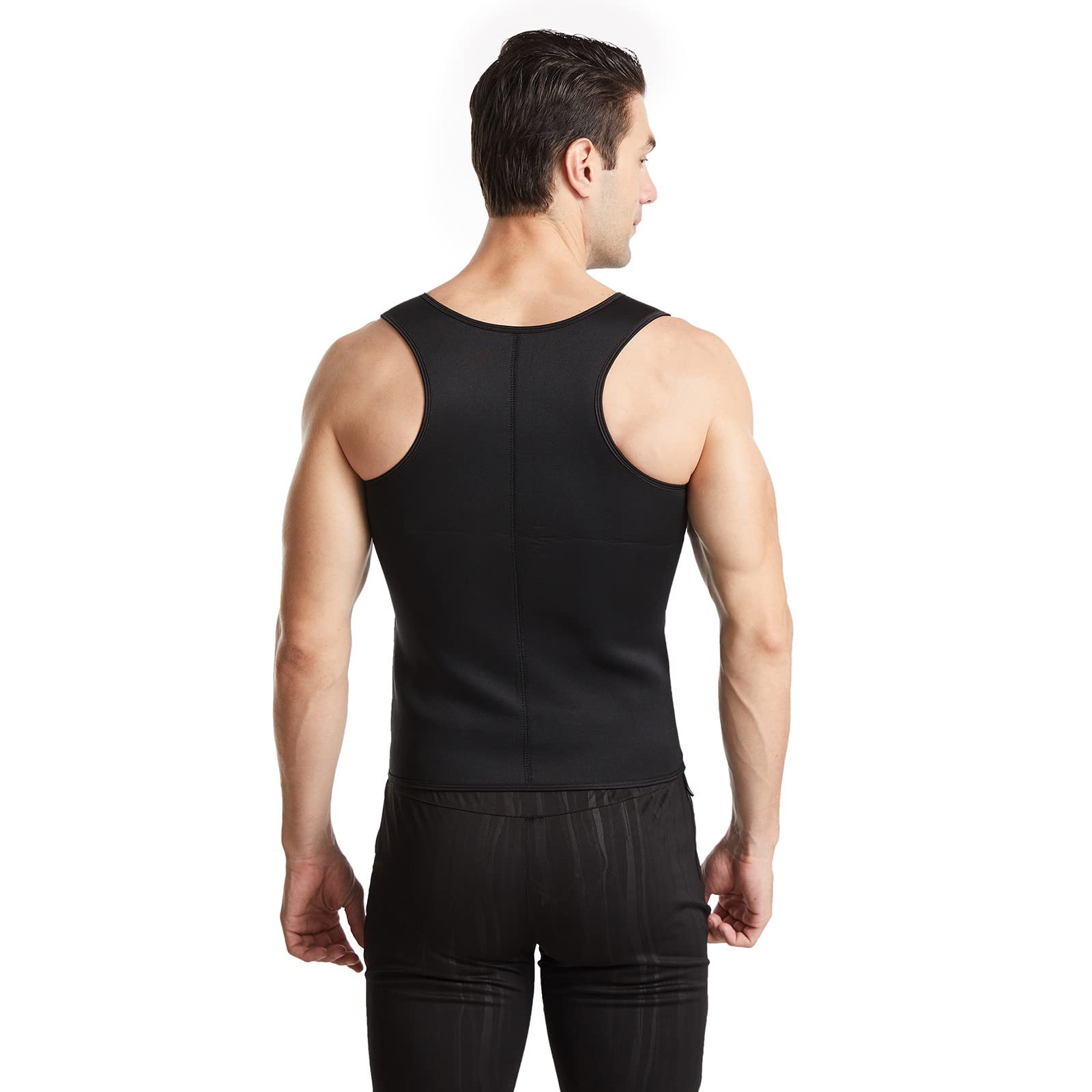 Débardeur Homme Corset Gaine Ventre Plat Sport Perko Tshirt Mal De Dos Percko Tee Shirt Debardeur T-Shirt Compression Vêtements Marcel Gainant Amincissant Vetement Sudation sous Maillot Corps