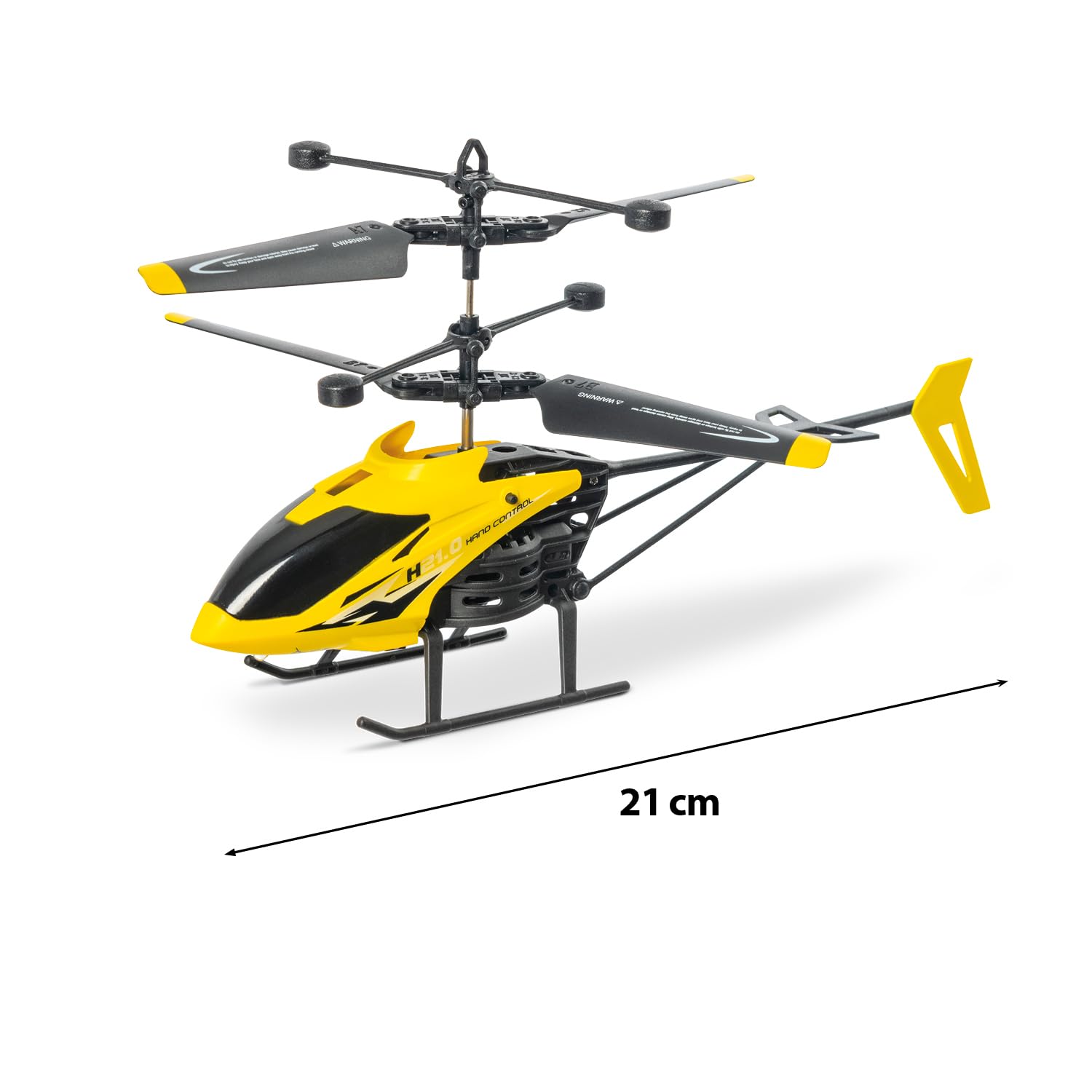 MONDO Motors Elicottero H21 Hand Control Ultradrone - si guida solo con la mano-alta stabilità - decollo ed atterraggio autmatici - 21 cms