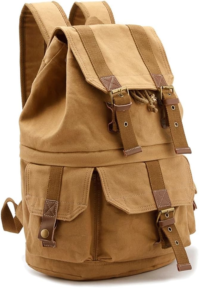 SLR Camera Canvas Bag Outdoor Travel Backpack Digital Shoulder Bag
