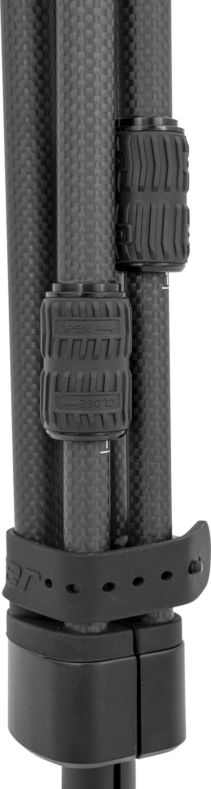 Blaser Carbon Zielstock 2.0 – leichter & starker Pirsch‑ und Drückjagdstab, 1,24–1,98 m verstellbar, drehbarer Pistolengriff, Selbstjustierung, inkl. Tasche