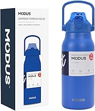 Garrafa Termica de Aço Inoxidável Isolada de Grande Capacidade com Canudo 1700ml (Azul-Real)