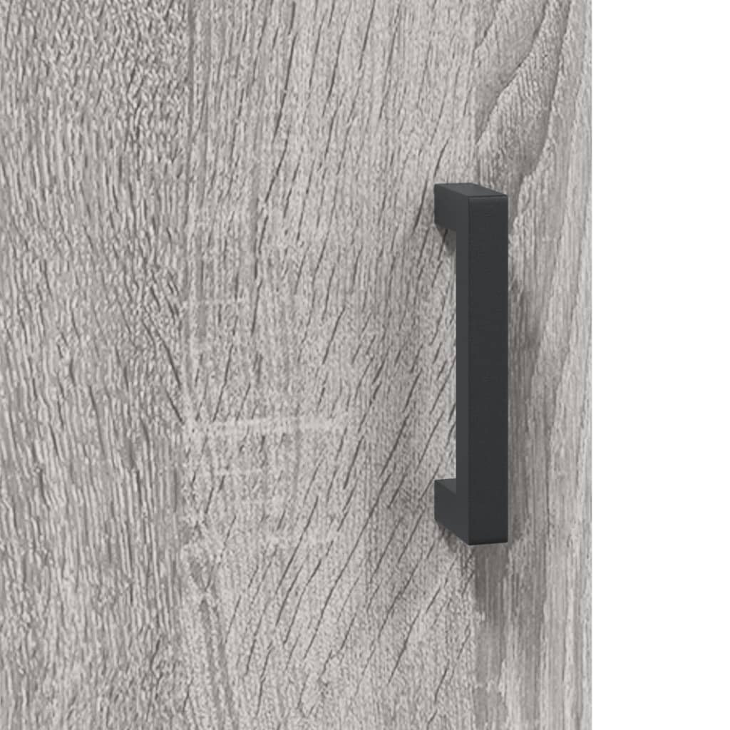vidaXL Armario de Pared Madera de ingeniería Gris Sonoma 60x31x60 cm, Armario, Vitrina, Armario de almacenaje con Puerta, Armario de almacenaje