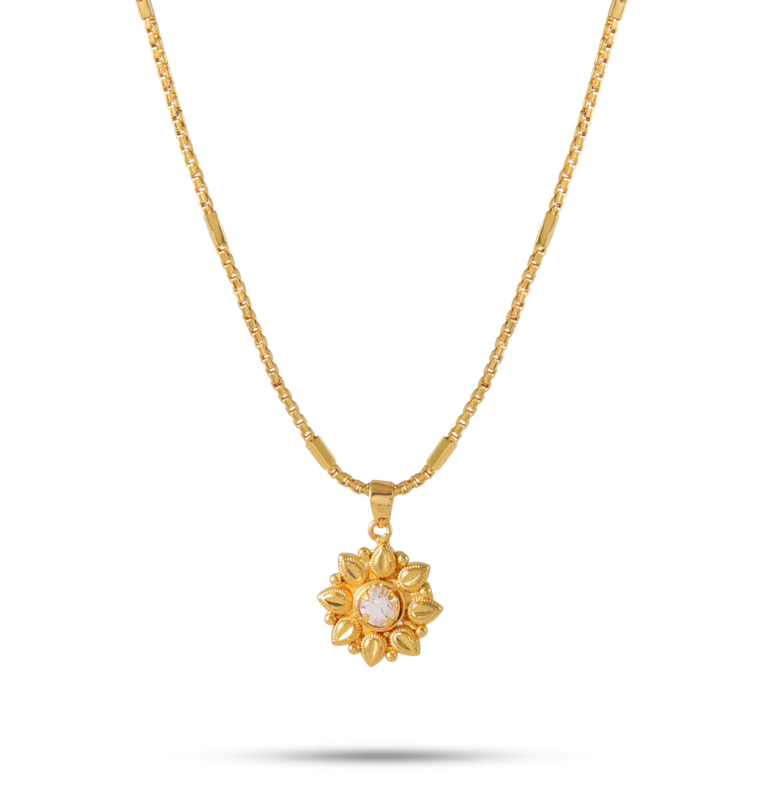 CUTE GOLD One Gram Micro Gold Plated Handcrafted Short and Small Dollar Pendant Chain for Women & Girls (18 inch)(DC-1087) (B0DB8LGYP4) Amazon Price History, Amazon Price Tracker