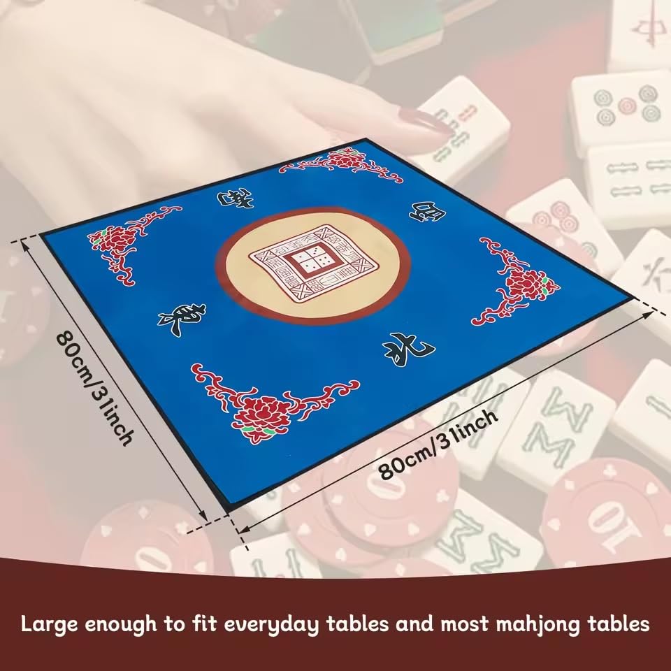 Tapete de Mahjong Antiruido Grande 80 cm para Juegos de Mesa miniatura 2