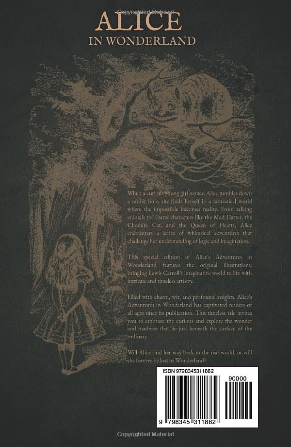 Alice in Wonderland: The Original 1865 Classic Novel by Lewis Carroll Featuring Complete Illustrations by Sir John Tenniel - Image 2