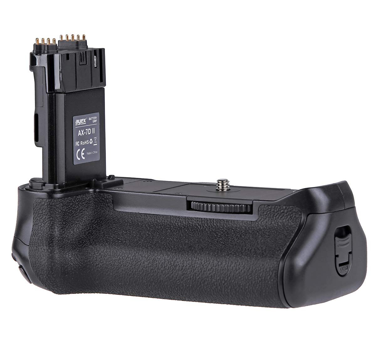 ayex Poignée de batterie compatible avec Canon EOS 7D Mark II similaire à BG-E16, idéale pour prendre des photos en format portrait