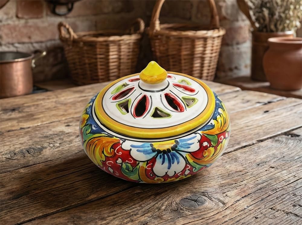 Porte-bonbons en céramique de Sicile pour sublimer vos tables de fête