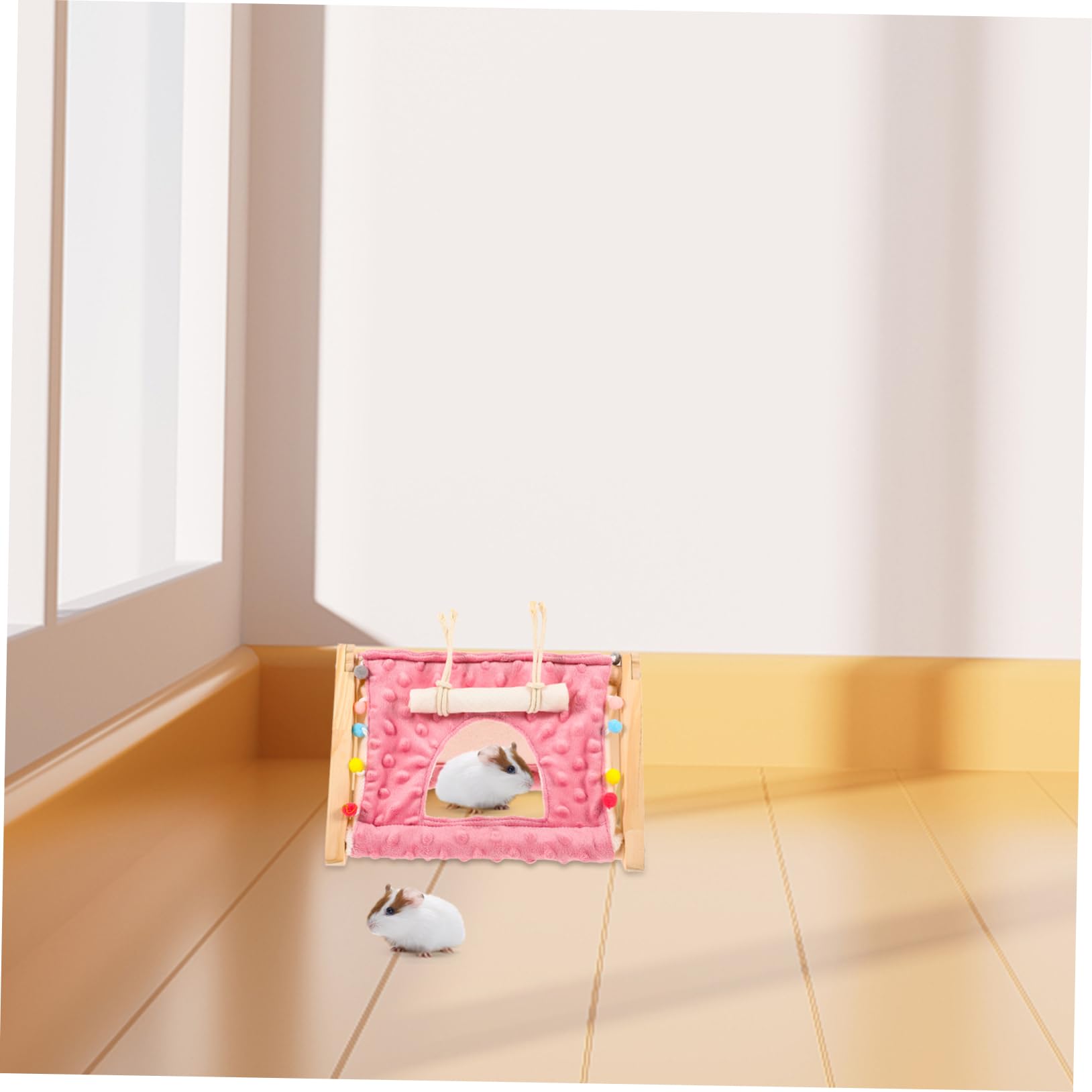 BESPORTBLE 4piezas Casa De Campaña Decorativa para Hámster Refugio Acogedor para Mascotas Pequeñas Nido para Cobayas y Chinchillas Cama Suave y Versátil para Roedores para Esconderse y