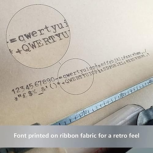 Miniatura 5 de Máquina de escribir manual retro, maquinaria antigua, máquina de procesamiento de textos, cinta roja y negra, decoración de regalo de cumpleaños,