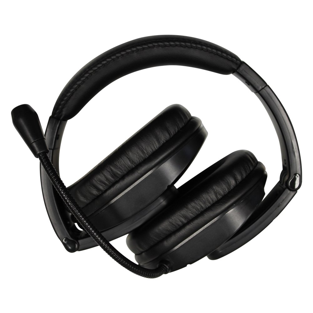 HamiltonBuhl MACH-2 Multimedia Stereo Headset - Over-Ear with Steel Reinforced Gooseneck Mic