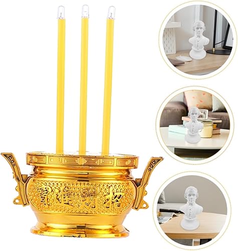 Miniatura 8 de NUOBESTY Led Buddha Censer - Soporte eléctrico para incienso para decoración del hogar con pilas